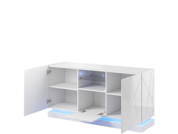 QIU 2D1K CAMA MEBLE Комод білий глянець
