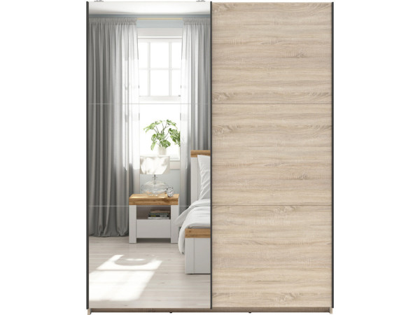 TETRIX Шафа-купе із дзеркалом SZF/153/M BRW