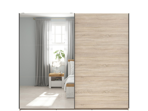 TETRIX Шафа-купе із дзеркалом SZF/220/M BRW