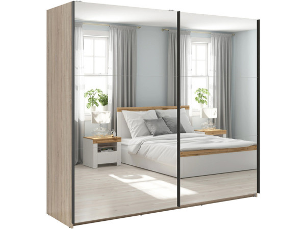 TETRIX Шафа-купе із дзеркалами SZF/220/2M BRW