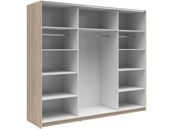 TETRIX Шафа-купе із дзеркалами SZF/220/2M BRW