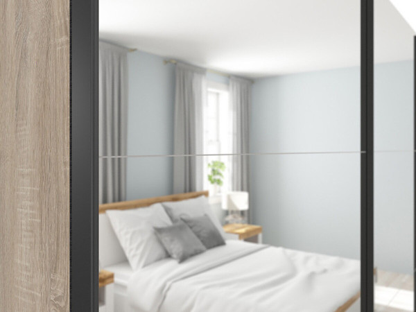 TETRIX Шафа-купе із дзеркалами SZF/220/2M BRW