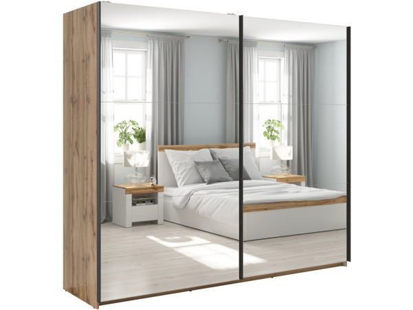 TETRIX Шафа-купе із дзеркалами SZF/220/2M BRW