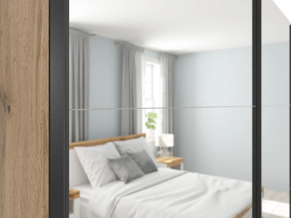 TETRIX Шафа-купе із дзеркалами SZF/220/2M BRW