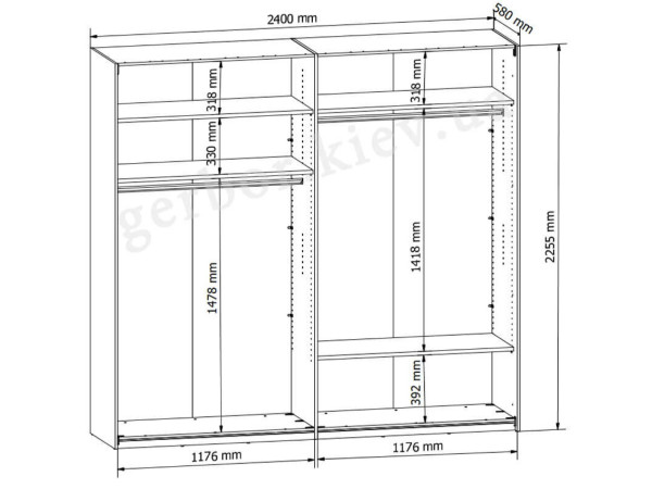 PONT Шафа-купе SZF/240 BRW
