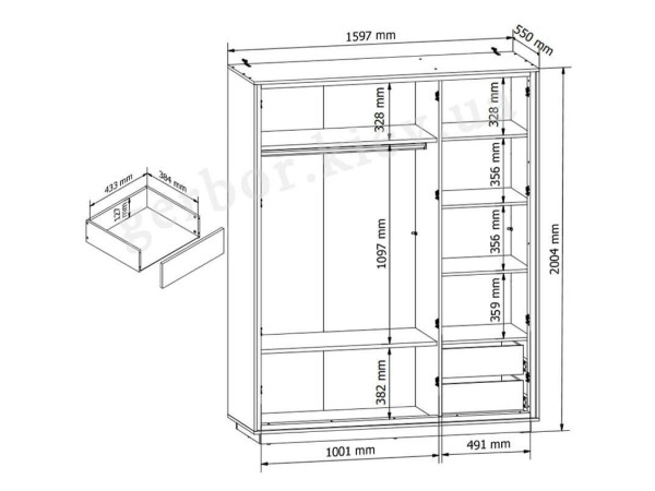 PONT Шафа SZF3D2E BRW
