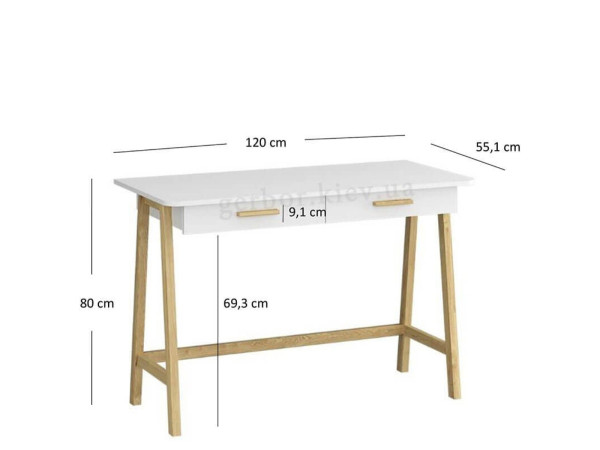 BELLE Стіл письмовий 2S/120 ВМВ
