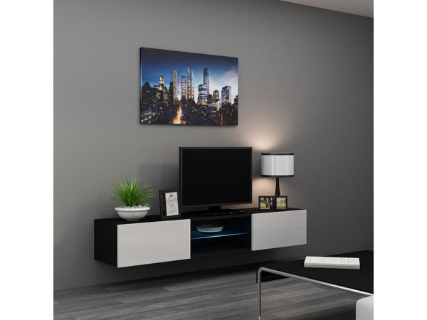 VIGO CAMA MEBLE Тумба ТВ навесная GLASS