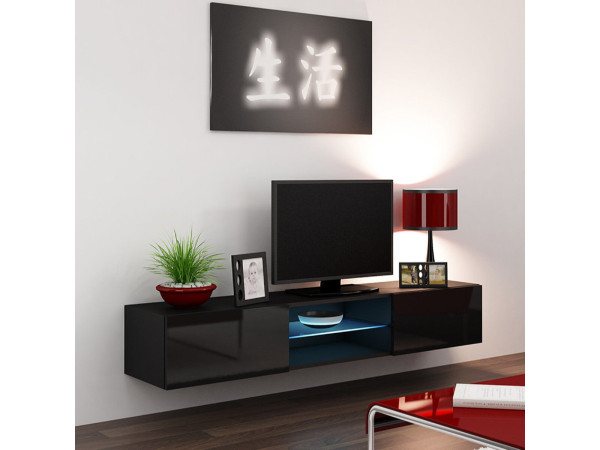 VIGO CAMA MEBLE Тумба ТВ навесная GLASS