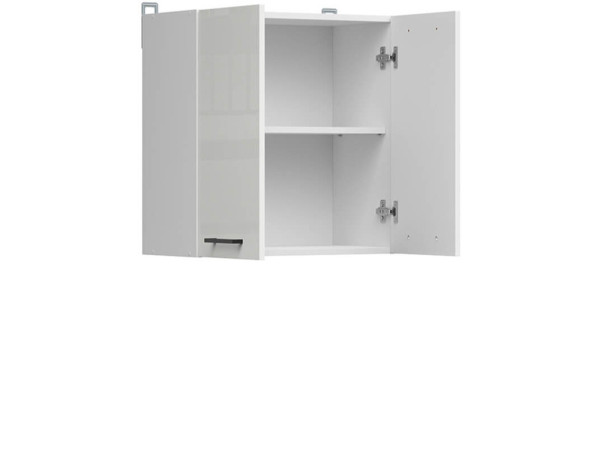 JUNONA LINE Шафа навісна G2D/60/57 BRW крейдяний глянець