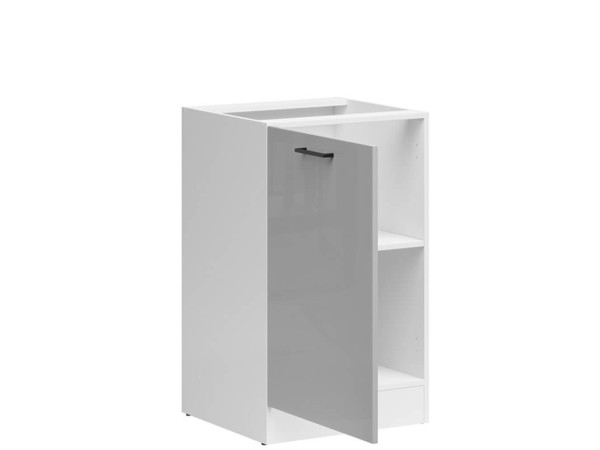 JUNONA LINE Тумба ліва D1D/50/82L BBL BRW світло-сірий глянець