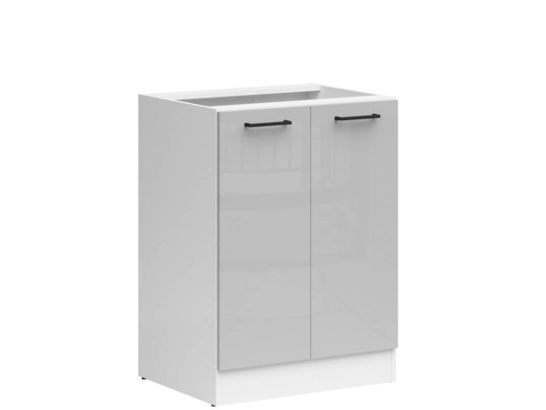 JUNONA LINE Тумба D2D/60/82 BBL BRW світло-сірий глянець
