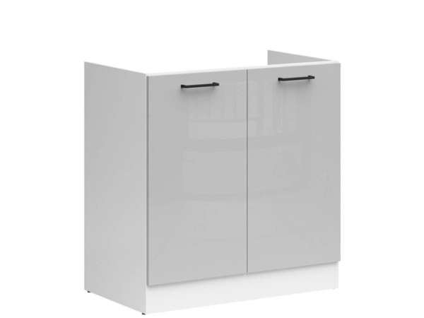 JUNONA LINE Тумба під мийку DK2D/80/82 BRW світло-сірий глянець