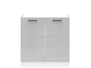 JUNONA LINE Тумба під мийку DK2D/80/82 BRW світло-сірий глянець