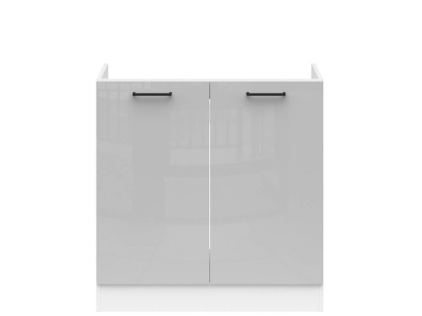JUNONA LINE Тумба під мийку DK2D/80/82 BRW світло-сірий глянець
