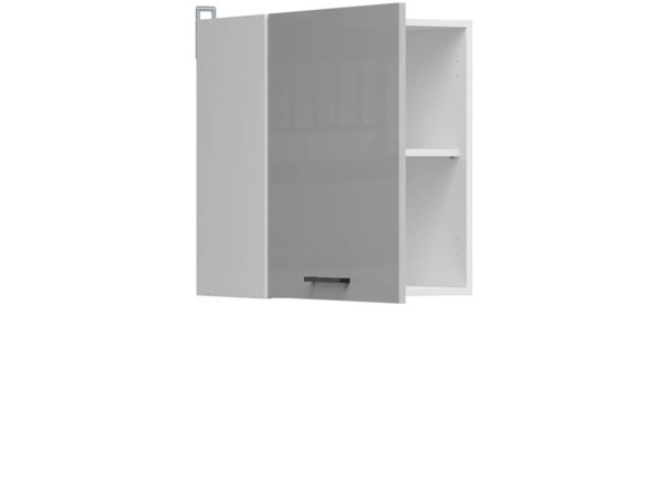 JUNONA LINE Шафа навісна G1D/50/57LP BRW світло-сірий глянець