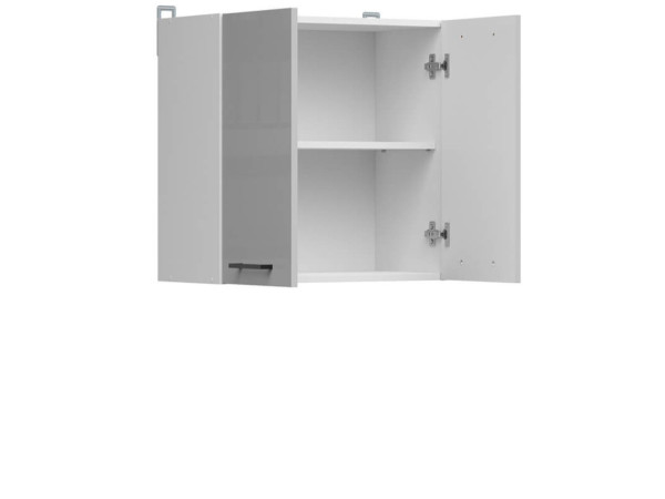 JUNONA LINE Шафа навісна G2D/60/57 BRW світло-сірий глянець