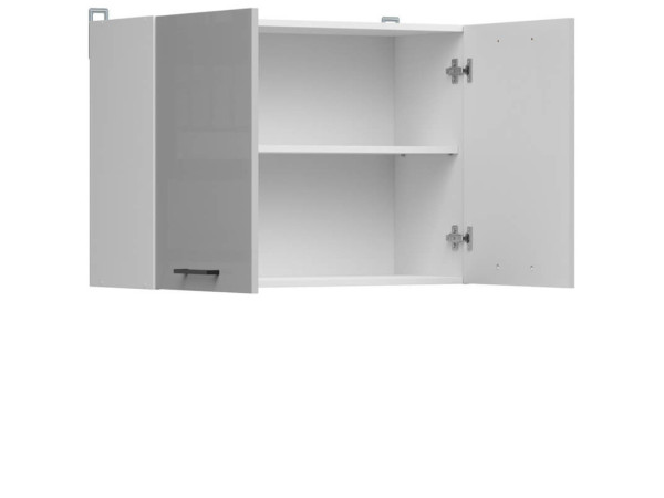 JUNONA LINE Шафа навісна G2D/80/57 BRW світло-сірий глянець
