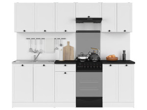 JUNONA LINE 230 ZBL Кухня BRW білий
