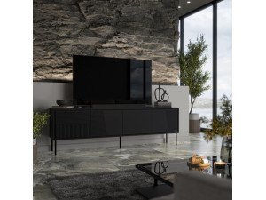 ABI 200 4D CAMA MEBLE Тумба ТВ чорний