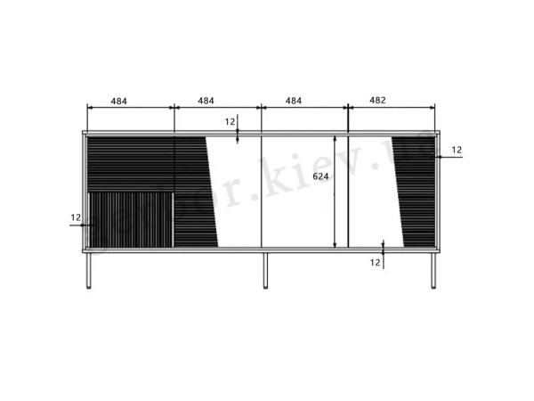 ABI 200 4D CAMA MEBLE Комод білий