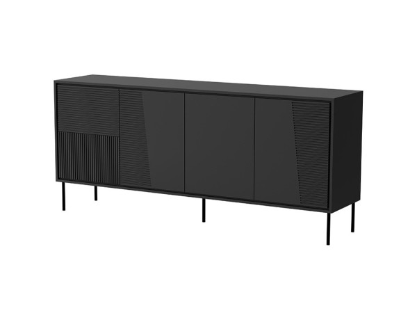 ABI 200 4D CAMA MEBLE Комод чорний