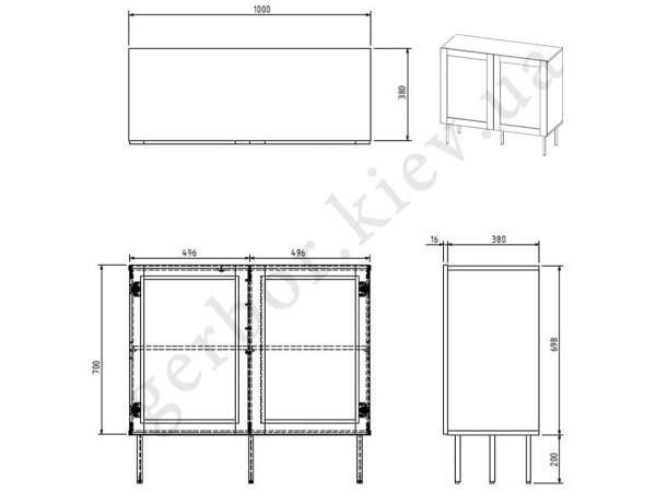 JUTA 100 2D CAMA MEBLE Комод