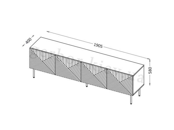 ART DECO 4D RTV CAMA MEBLE Тумба ТВ
