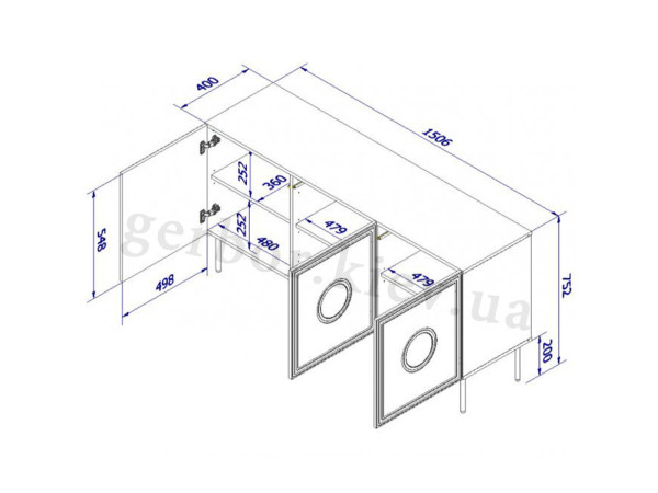 PALAZZO 150 3D CAMA MEBLE Комод