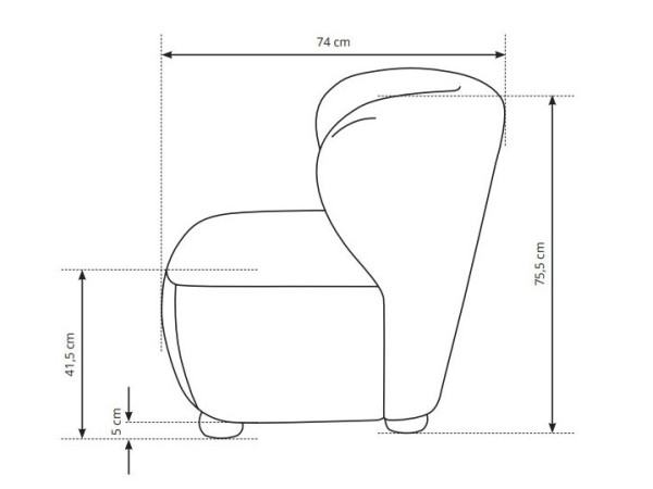 Крісло м'яке АВІС II / AVIS II Perfect Home Польща