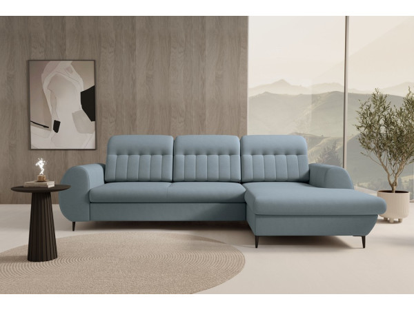 Диван кутовий розкладний Б'ЯНКО / BIANCO на ніжках Perfect Home Польща