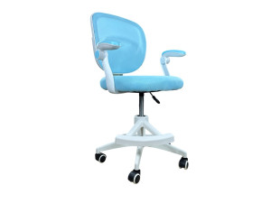 Крісло обертове дитяче з підставкою для ніг PERFECT KIDS BLUE Perfect Home Україна Блакитний