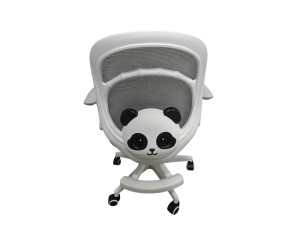 Крісло обертове дитяче з підставкою для ніг PERFECT KIDS PANDA GRAY Perfect Home Україна Сірий