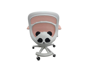 Крісло обертове дитяче з підставкою для ніг PERFECT KIDS PANDA PINK Perfect Home Україна Рожевий