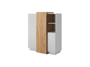 Комод Perfect Home 3Д / 3D 3-дверний 3D/110 Білий/дуб крафт золотий