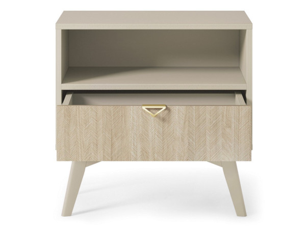 Тумба приліжкова Perfect Home Форест / Forest S54 з 1 шухлядою Беж пісочний/ялиця сканді