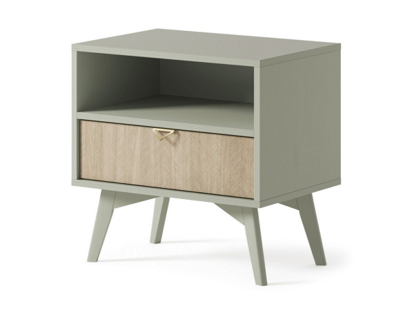 Тумба приліжкова Perfect Home Форест / Forest S54 з 1 шухлядою Евкаліпт/ялиця сканді
