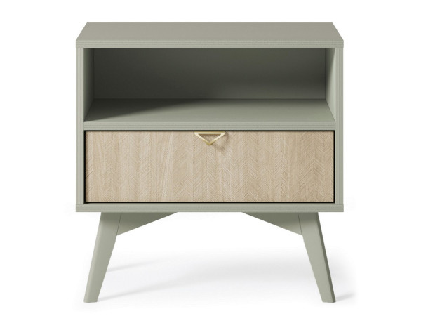 Тумба приліжкова Perfect Home Форест / Forest S54 з 1 шухлядою Евкаліпт/ялиця сканді