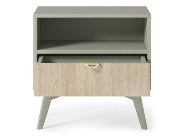 Тумба приліжкова Perfect Home Форест / Forest S54 з 1 шухлядою Евкаліпт/ялиця сканді
