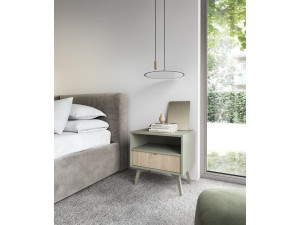Тумба приліжкова Perfect Home Форест / Forest S54 з 1 шухлядою Евкаліпт/ялиця сканді