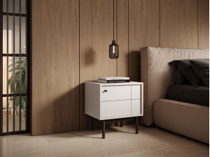 Тумба приліжкова Perfect Home Джапанді / Japandi S54 1-дверна Кашемір