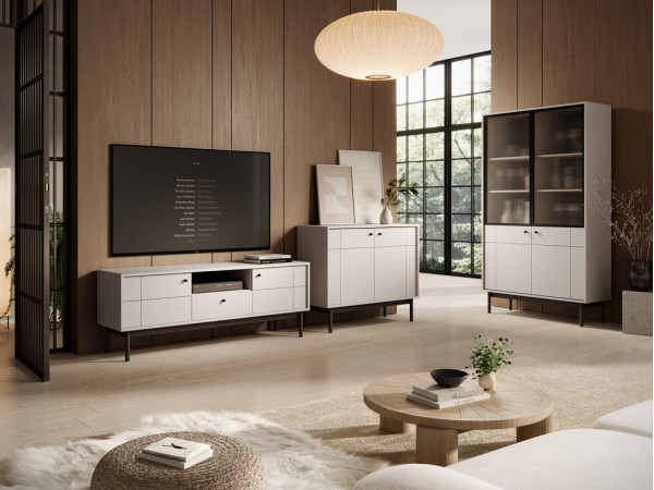 Комод Perfect Home Джапанді / Japandi K104 2-дверний Кашемір