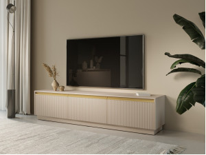 Тумба під ТВ Perfect Home Роял / Royal RTV180 3-дверна Бежевий