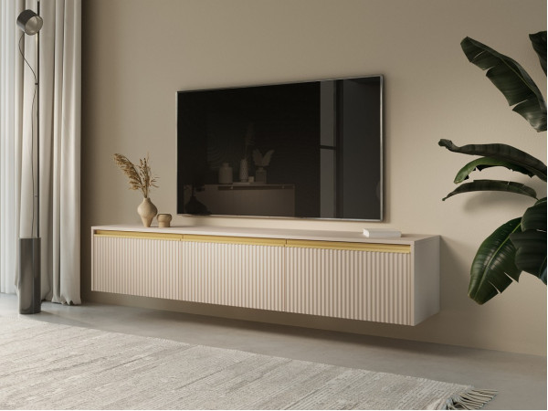 Тумба під ТВ Perfect Home Роял / Royal RTV180 3-дверна Бежевий