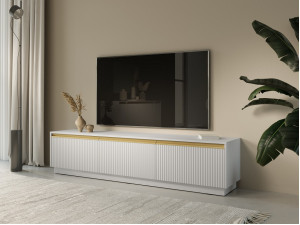 Тумба під ТВ Perfect Home Роял / Royal RTV180 3-дверна Білий