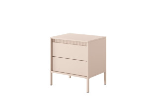 Тумба приліжкова Perfect Home Сенсо / Senso 2S/53 з 2 шухлядами Беж
