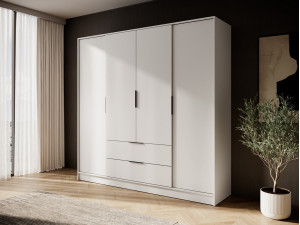 Шафа для одягу Perfect Home Келлі / Kelly 4D 4-дверна Кашемір