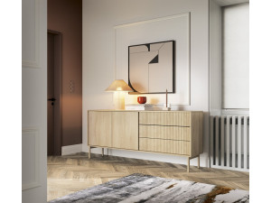 Комод Perfect Home Таво / Tavo 2D3S/187 2-дверний з 3 шухлядами Дуб кремона