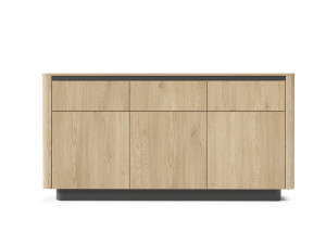 Комод Perfect Home Торро / Torro 3D3S/163 3-дверний з 3 шухядами Дуб кремона/чорний