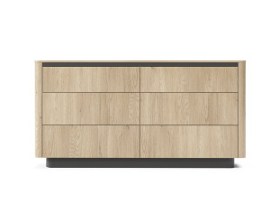 Комод Perfect Home Торро / Torro 6S/163 з 6 шухядами Дуб кремона/чорний